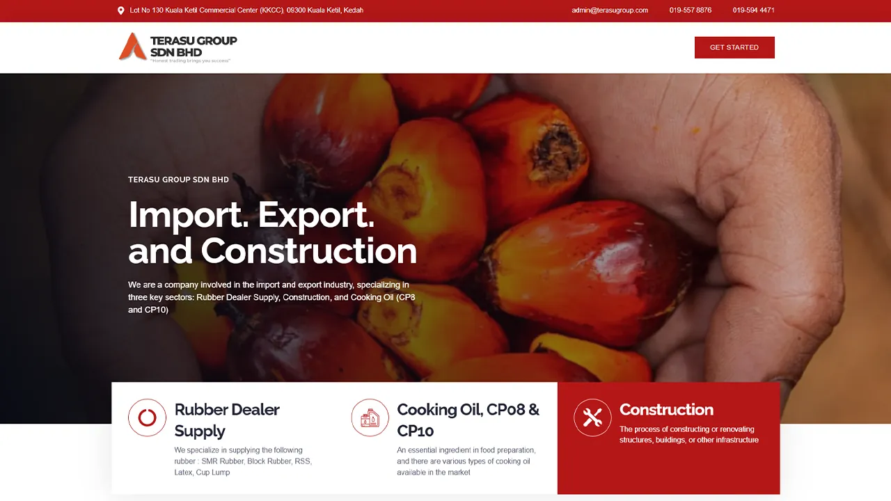Terasu Group Sdn Bhd — screenshot